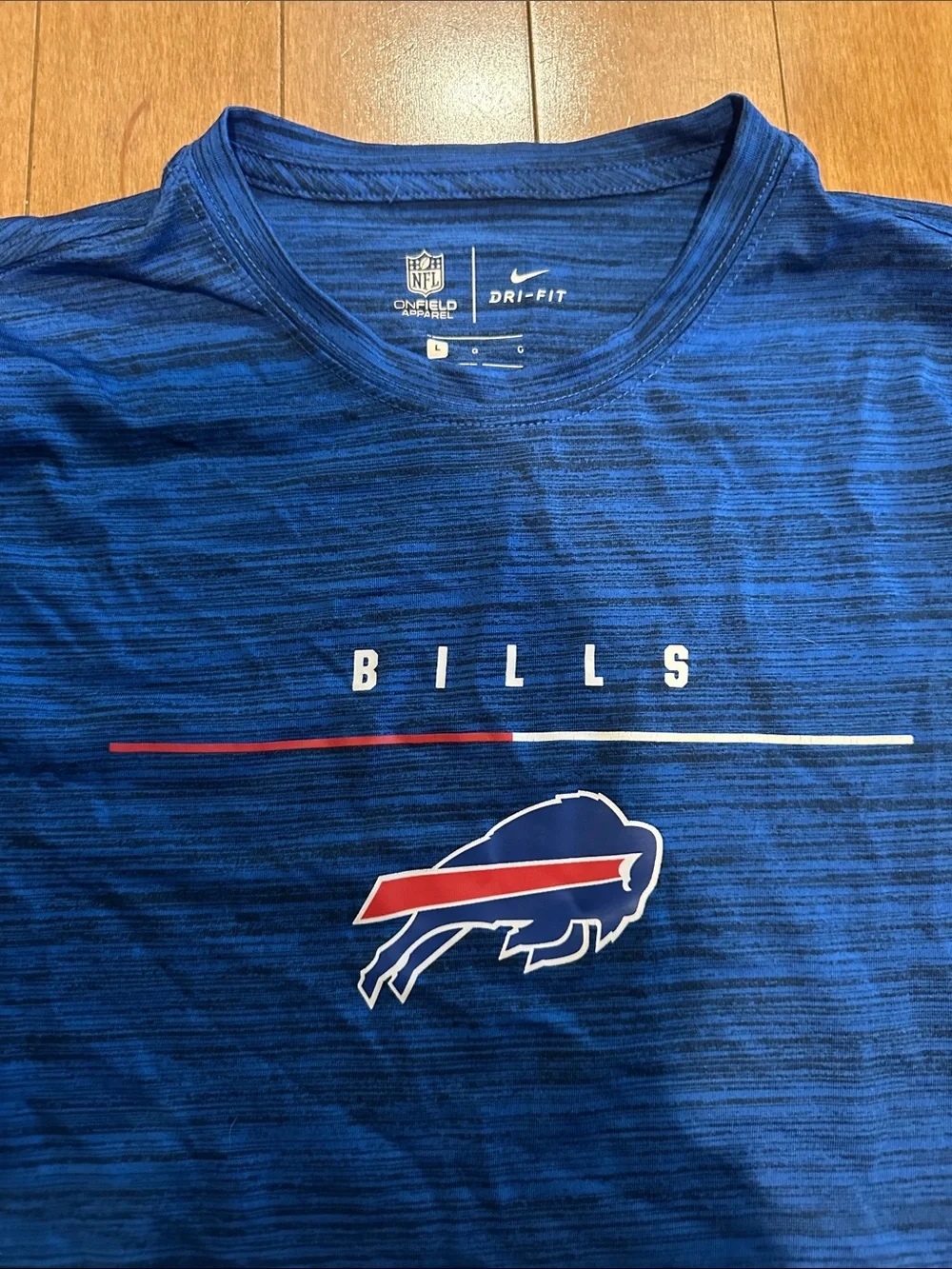 Lot of 3 Buffalo Bills Kids Long-Sleeve Team Shirts - Red, Royal Blue, Gray!